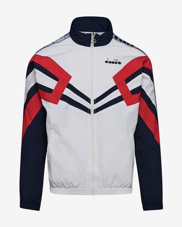 Sudadera Diadora OFS Track MVB blanco rojo azul marino - #1