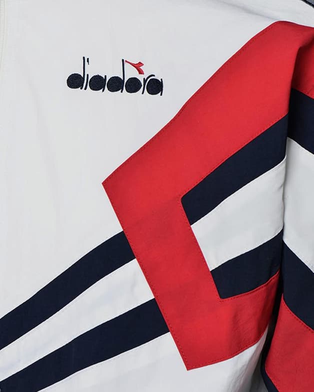 Sudadera Diadora OFS Track MVB blanco rojo azul marino - #4