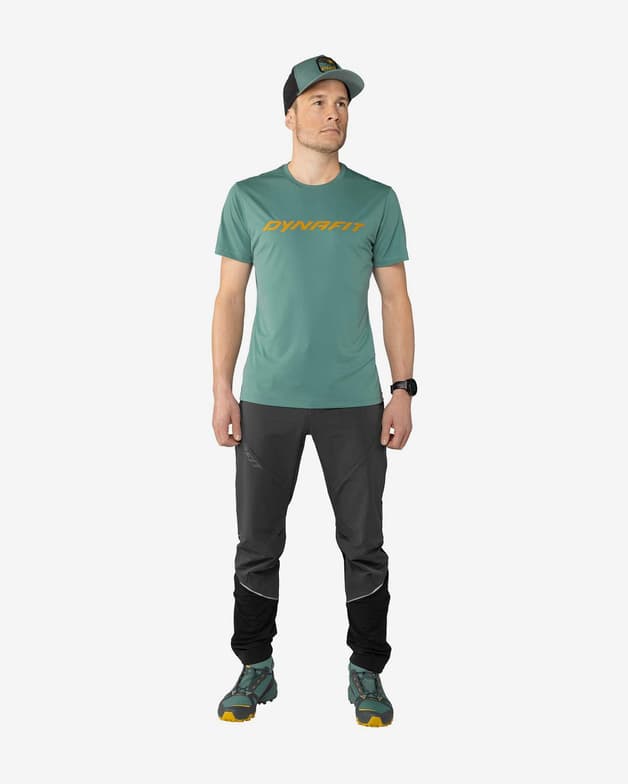 Camiseta Dynafit Traverse manga corta azul amarillo - #2