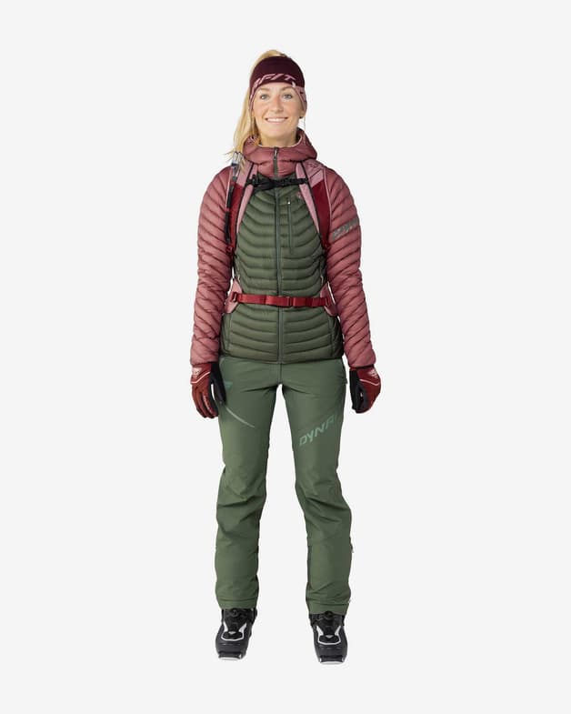 Chaqueta Dynafit Radical Down Hooded verde oscuro rosa mujer - #3