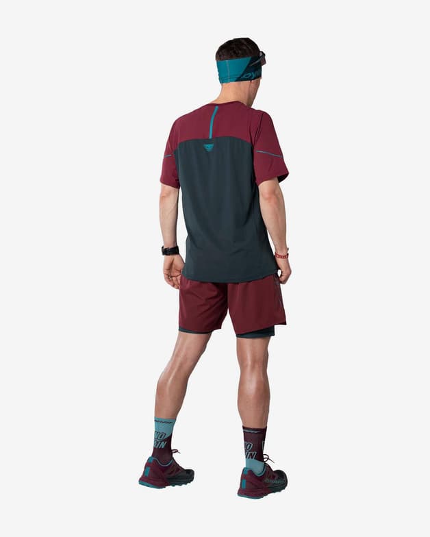 Camiseta Dynafit Alpine Pro manga corta azul noche granate - #3