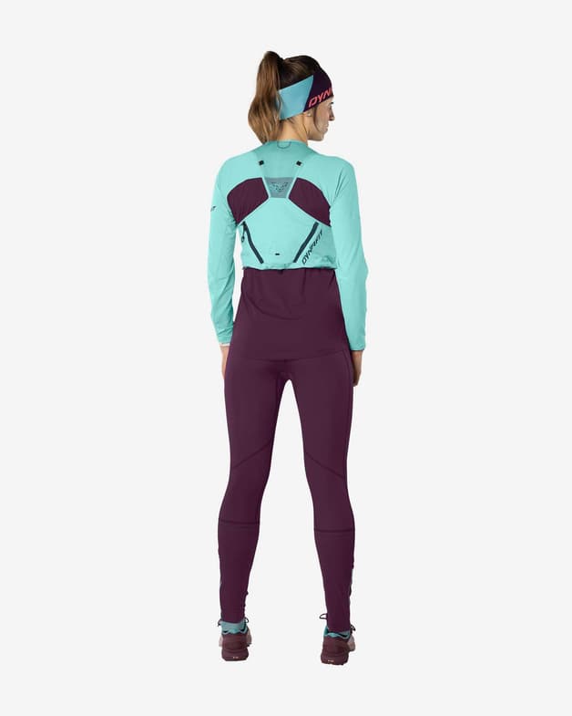 Camiseta Dynafit Alpine Pro manga larga granate azul celeste mujer - #3