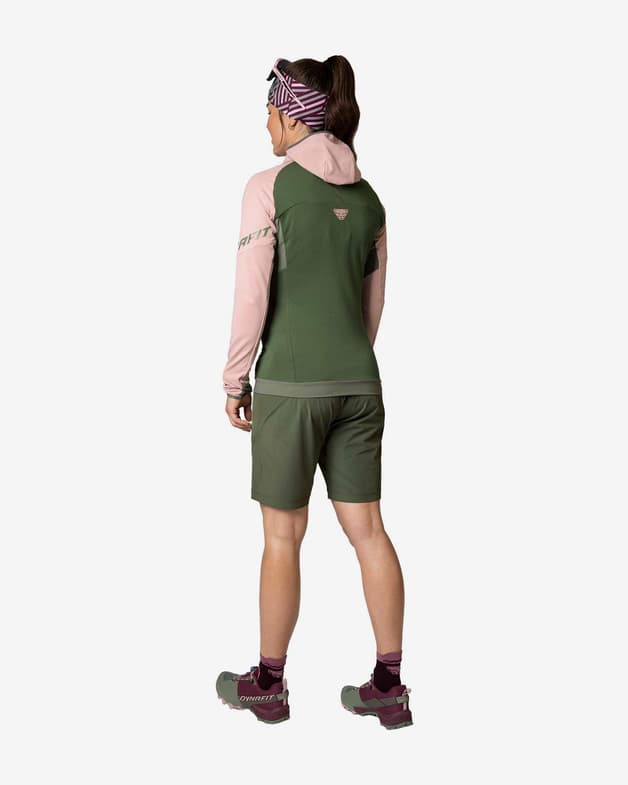 Pantalón corto Dynafit Transalper 2 Light Dynastretch verde oliva mujer - #3