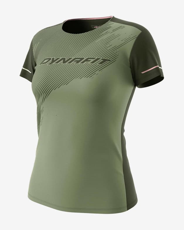Camiseta Dynafit Alpine 2 manga corta verde bosque mujer - #1