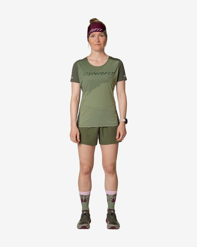 Camiseta Dynafit Alpine 2 manga corta verde bosque mujer - #2