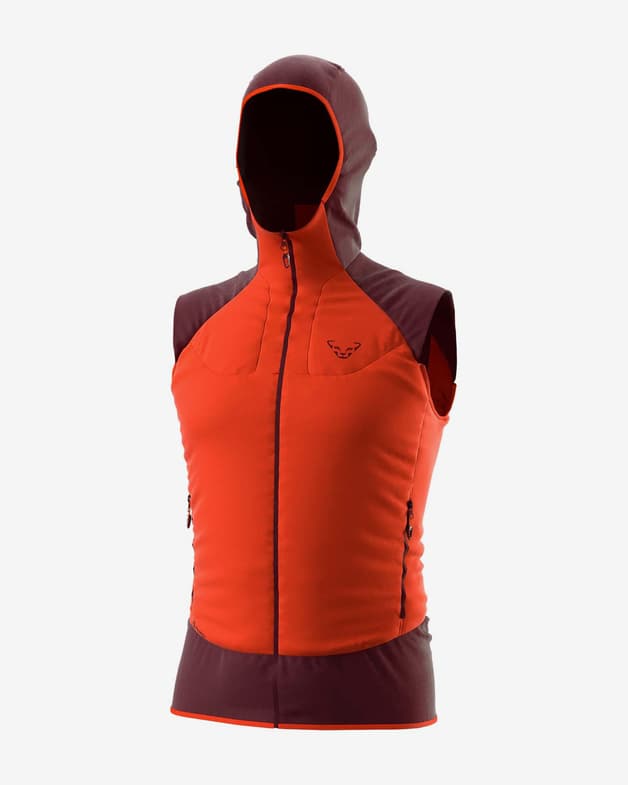 Chaleco con capucha Dynafit Mezzalama Polartec Alpha naranja granate - #1