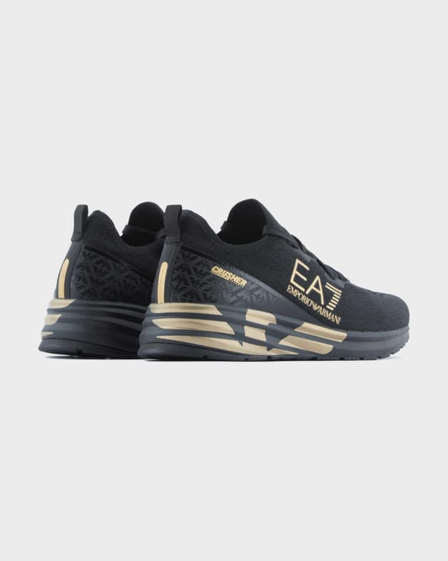 Zapatillas EA7 Emporio Armani Crusher Distance Knit negro dorado - #2