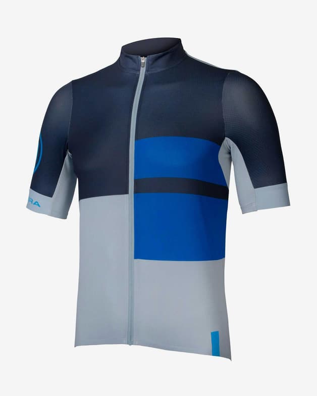 Maillot Endura FS260 Print manga corta azul tinta gris - #1