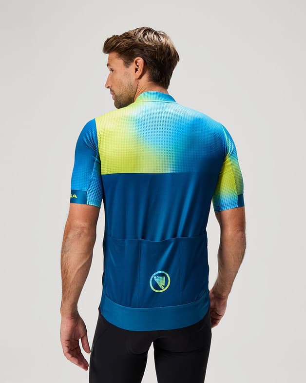 Maillot Endura Bitmap Block FS260 manga corta azul amarillo - #3