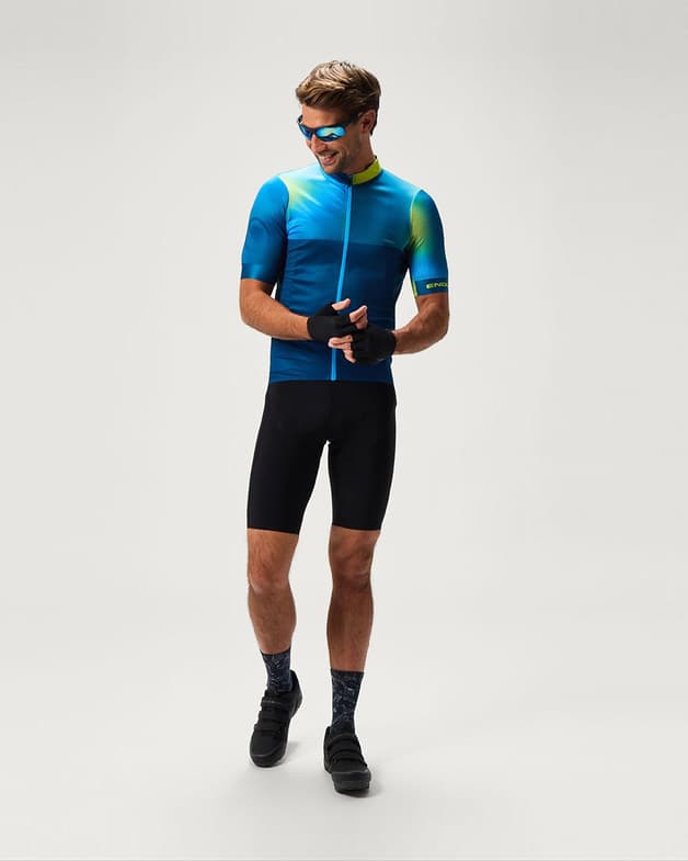 Maillot Endura Bitmap Block FS260 manga corta azul amarillo - #7