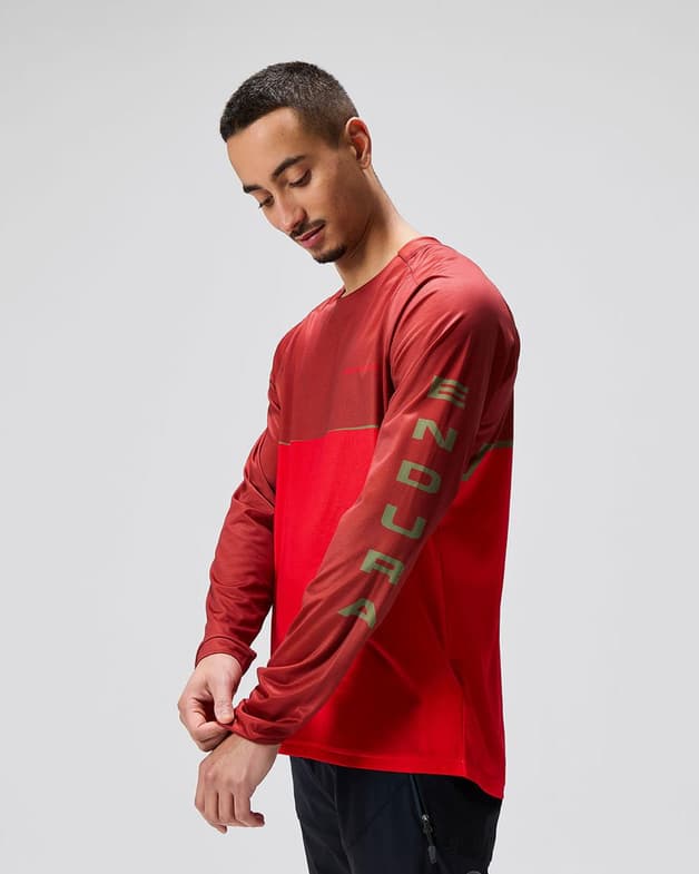 Maillot Endura Core Printed manga larga rojo - #2