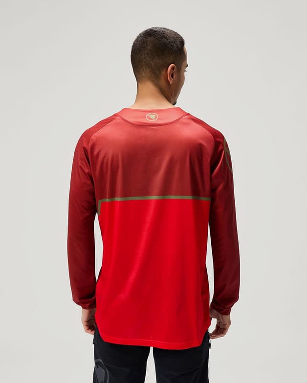 Maillot Endura Core Printed manga larga rojo - #3