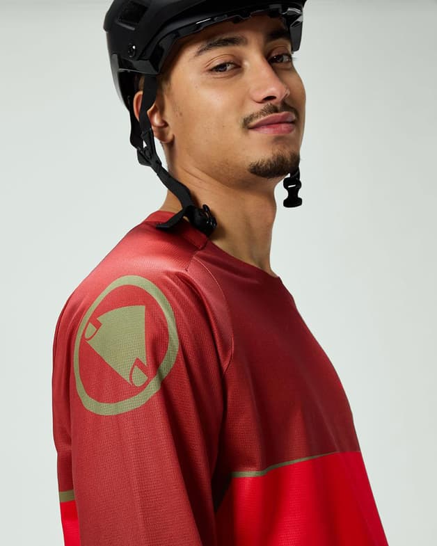 Maillot Endura Core Printed manga larga rojo - #5