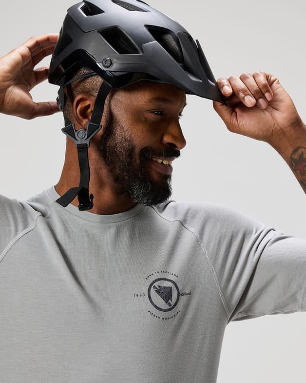 Maillot Endura Hummvee Tech manches courtes gris clair - #5