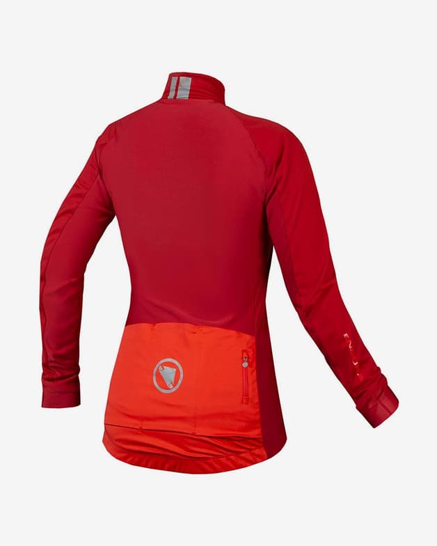 Maillot Endura FS260 Pro Jetstream manga larga rojo oscuro mujer - #2