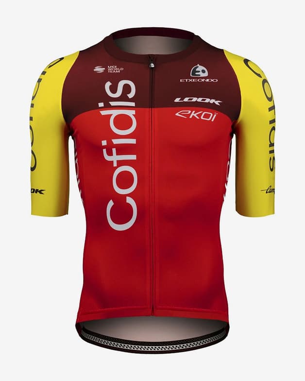 Maillot Team Cofidis 2025 Aero manga corta rojo amarillo - #1