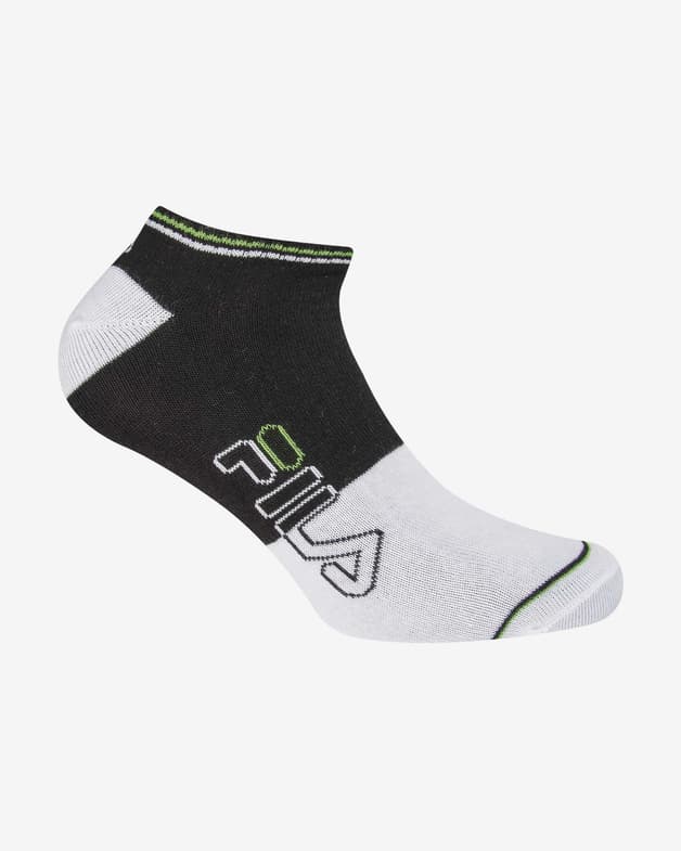 Calcetines Fila Invisible negro blanco verde (3 pares) - #1