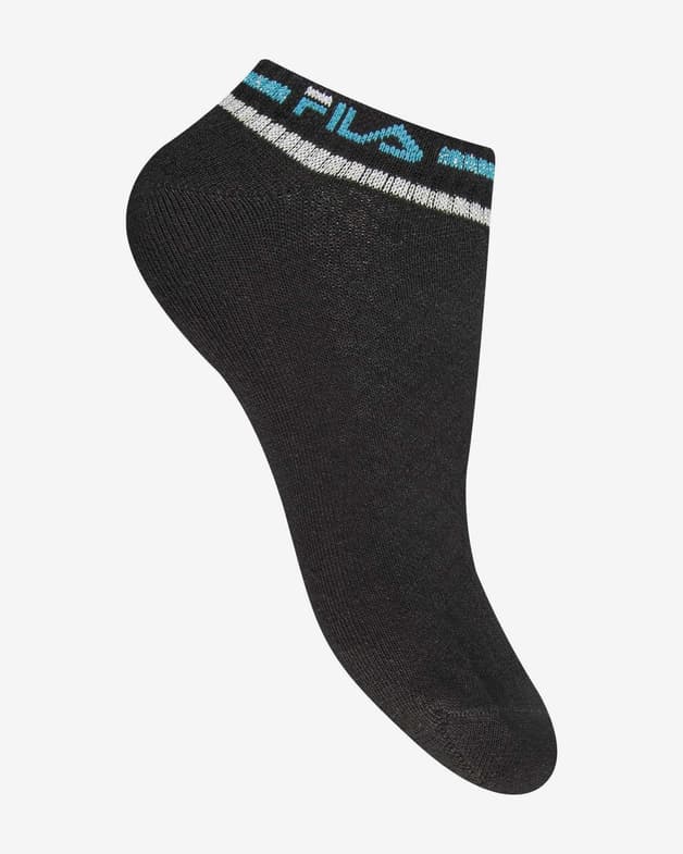 Calcetines Fila Invisible Recycled Fibers negro rosa amarillo mujer (3 pares) - #3