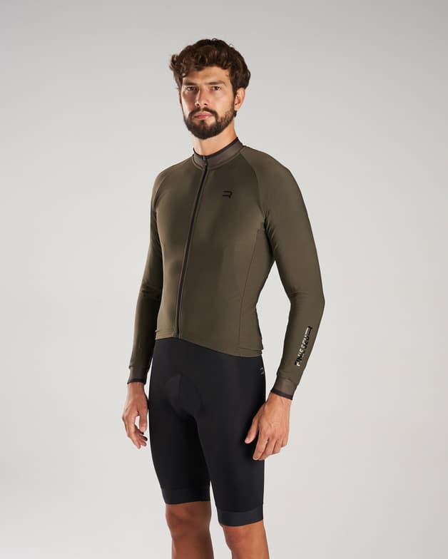 Maillot Finisseur Core Thermal Solid manga larga kakhi - #4