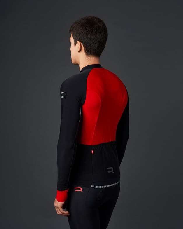 Maillot Finisseur Pro Thermal manga larga negro rojo - #5