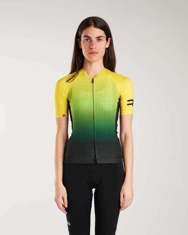 Maillot Finisseur Core Gradient manche courte jaune noir femme - #3