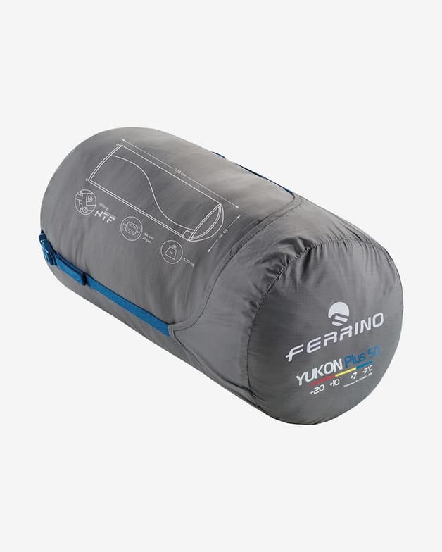 Saco de dormir Ferrino Yukon SQ +10C cremallera derecha azul gris - #1