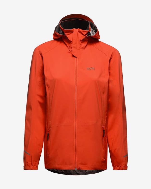 Chaqueta con capucha Gore Wear R3 GORE-TEX Active rojo anaranjado mujer - #2