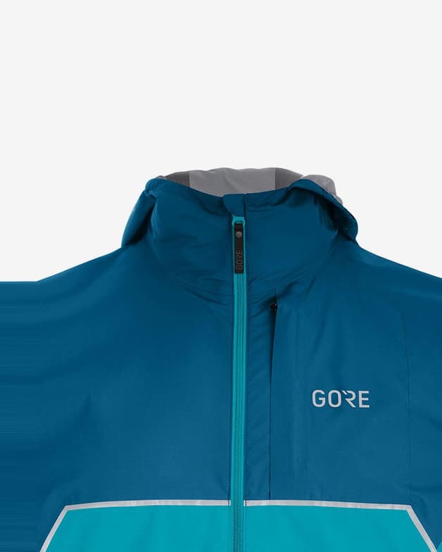 Chaqueta con capucha GOREWEAR R7 Partial GORE-TEX INFINIUM™ azul claro - #3