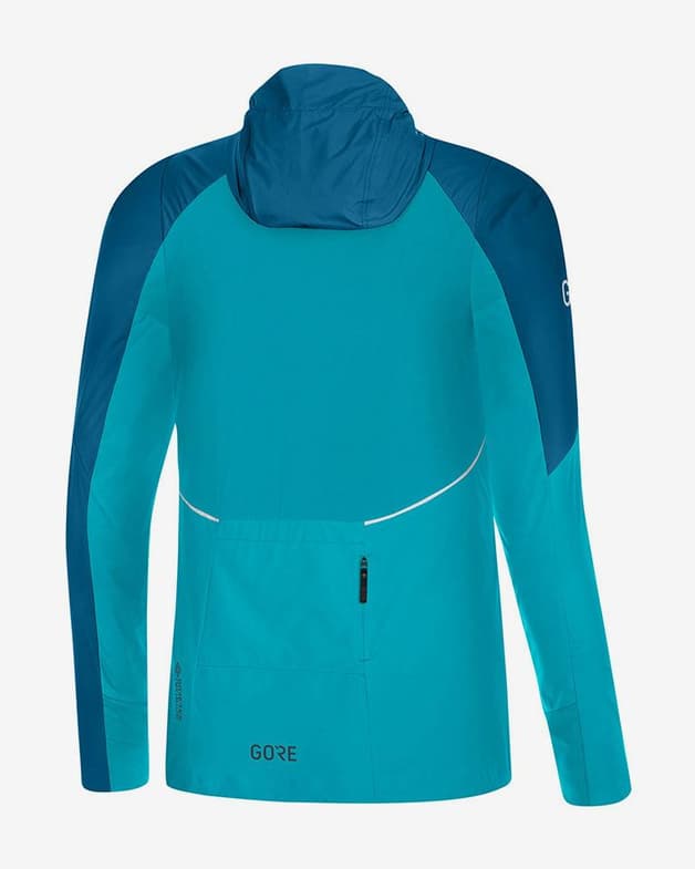 Chaqueta con capucha Gore Wear R7 Partial GORE-TEX INFINIUM™ azul claro mujer - #2