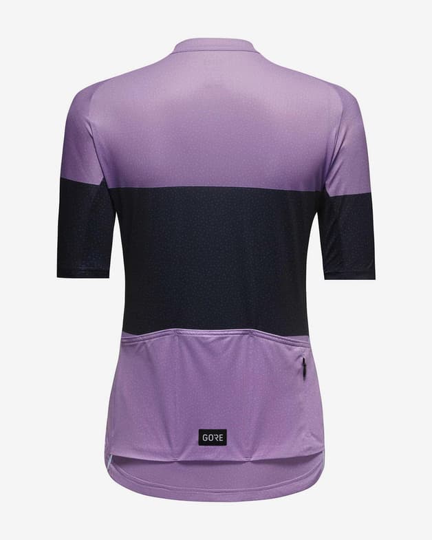 Maillot GOREWEAR Spirit Stripes manga corta violeta azul oscuro mujer - #3