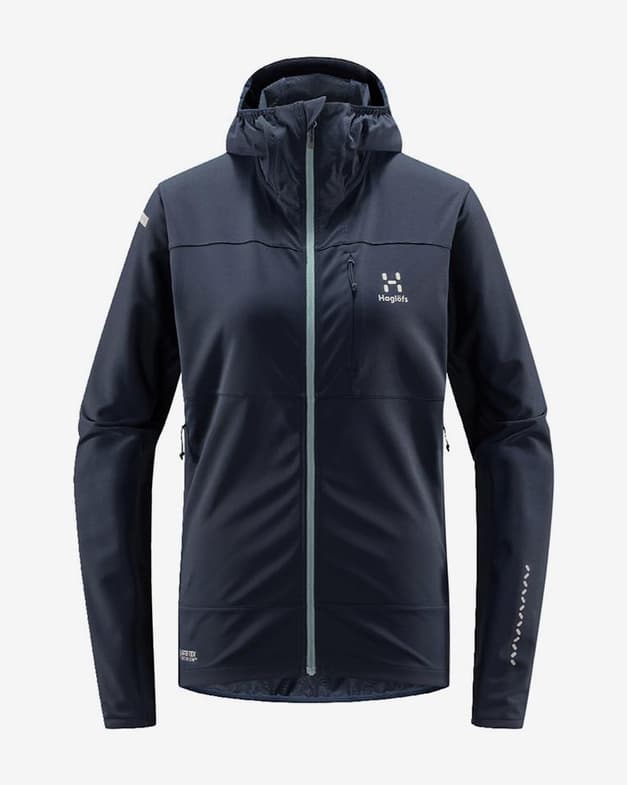 Chaqueta con capucha Haglöfs L.I.M Hybrid Softshell GORE-TEX azul marino mujer - #1