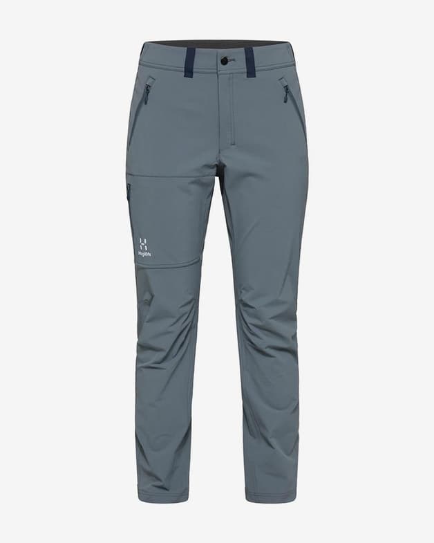 Pantalón largo Haglöfs Morän Softshell Standard gris azulado mujer - #1