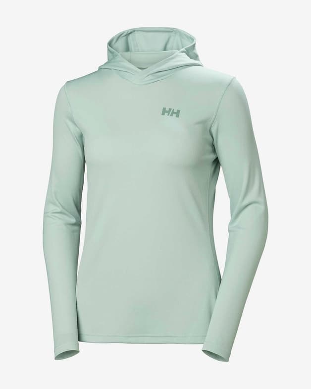 Sudadera con capucha Helly Hansen Lifa Active Solen verde blanquecino mujer - #1