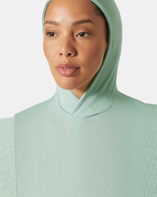 Sudadera con capucha Helly Hansen Lifa Active Solen verde blanquecino mujer - #5