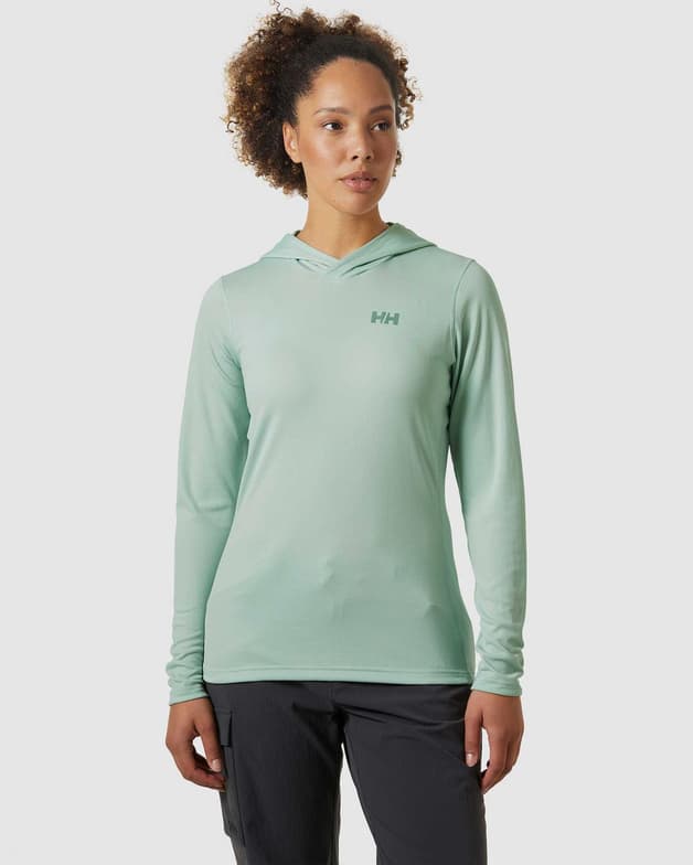 Sudadera con capucha Helly Hansen Lifa Active Solen verde blanquecino mujer - #3