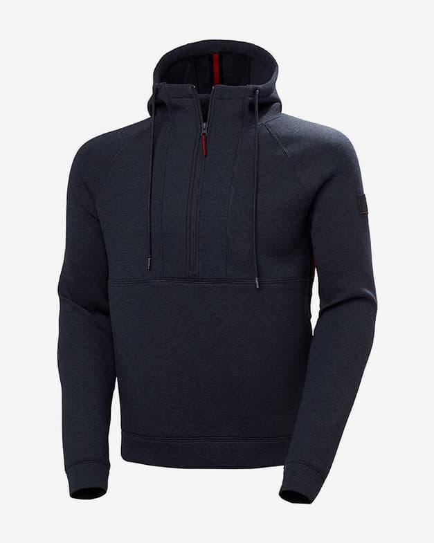 Sudadera con capucha Helly Hansen Rwb Half Zip azul marino rojo - #1