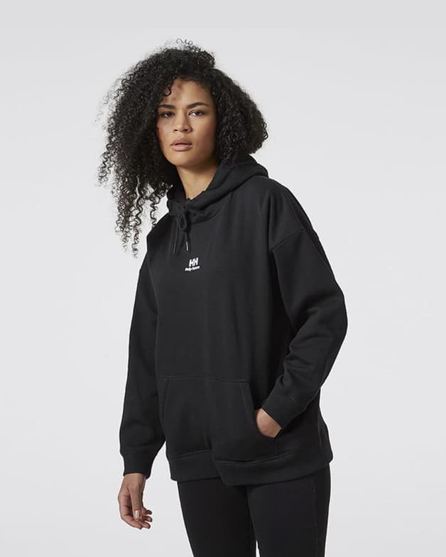 Sudadera con capucha Helly Hansen Yu Hoodie negro mujer - #5