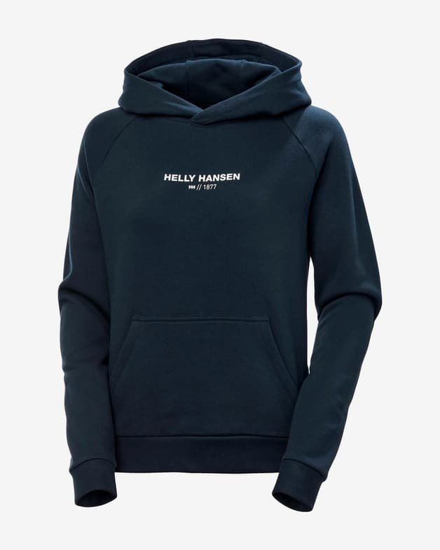 Sudadera con capucha Helly Hansen Core azul marino mujer - #1