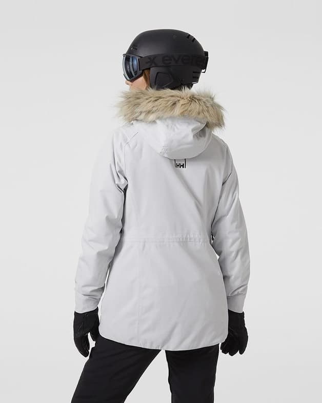 Chaqueta con capucha Helly Hansen Snowbird 2.0 PrimaLoft Ski Free blanco mujer - #2