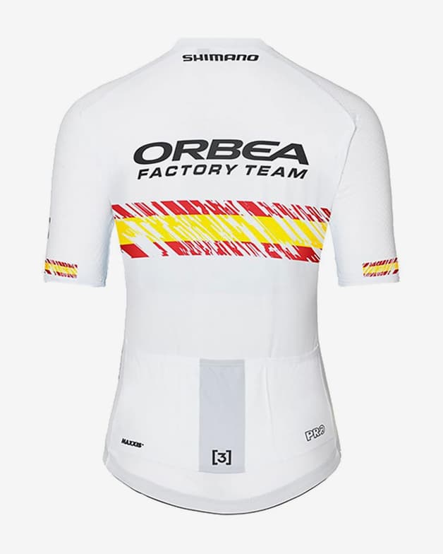 Hiru Orbea Factory Team Campeón España cykeltrøje kortærmet hvid dame - #2