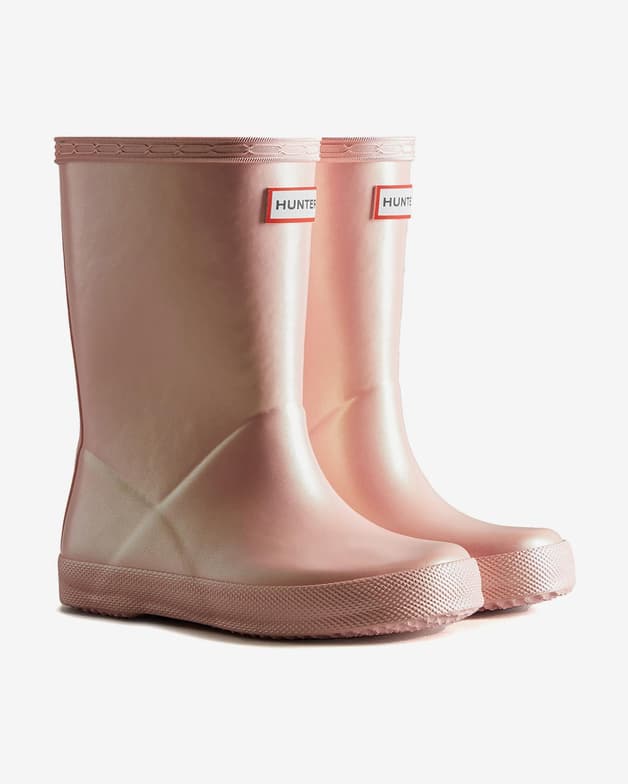 Botas Hunter Original Tall Kids First Nebula rosa infantil  - #2