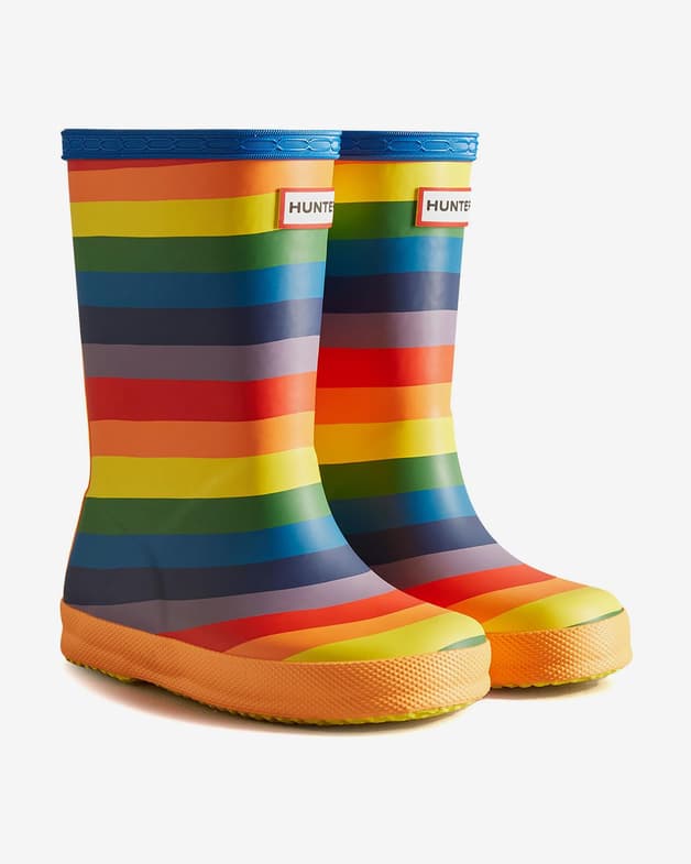Botas Hunter Original Tall Kids First Rainbow multicolor infantil  - #2
