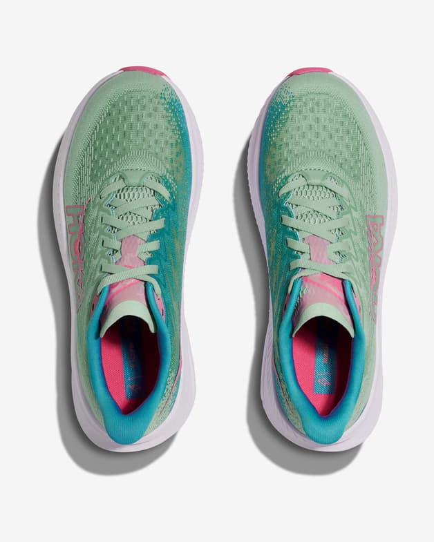 Zapatillas HOKA Mach 6 verde rosa mujer - #6