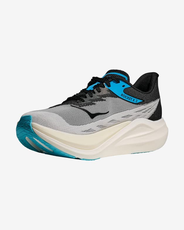 Zapatillas HOKA Rocket X 3 gris negro azul - #4