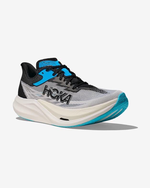 Zapatillas HOKA Rocket X 3 gris negro azul - #2