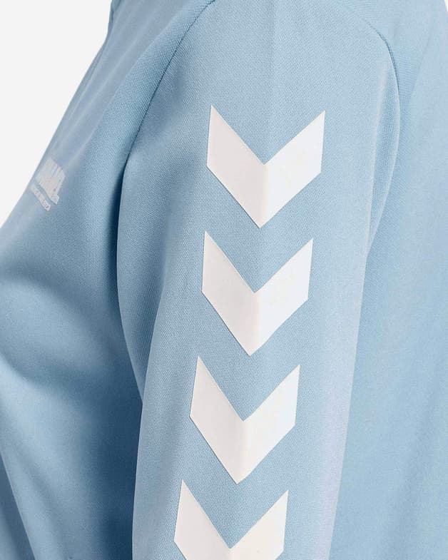 Sudadera Hummel Legacy Poly Full Zip azul blanco mujer - #5