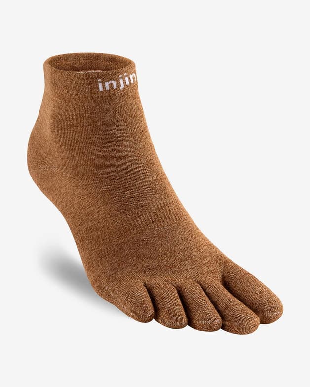 Calcetines Injinji Liner Mini-Crew marrón - #1