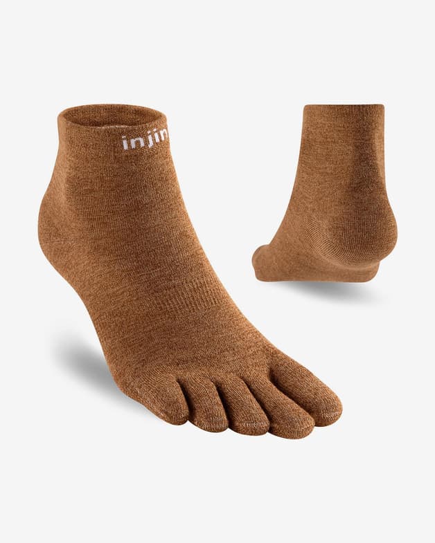 Calcetines Injinji Liner Mini-Crew marrón - #2