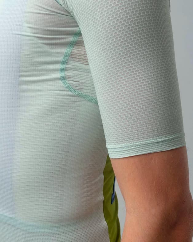 Maillot Isadore Alternative manga corta blanco verde - #8