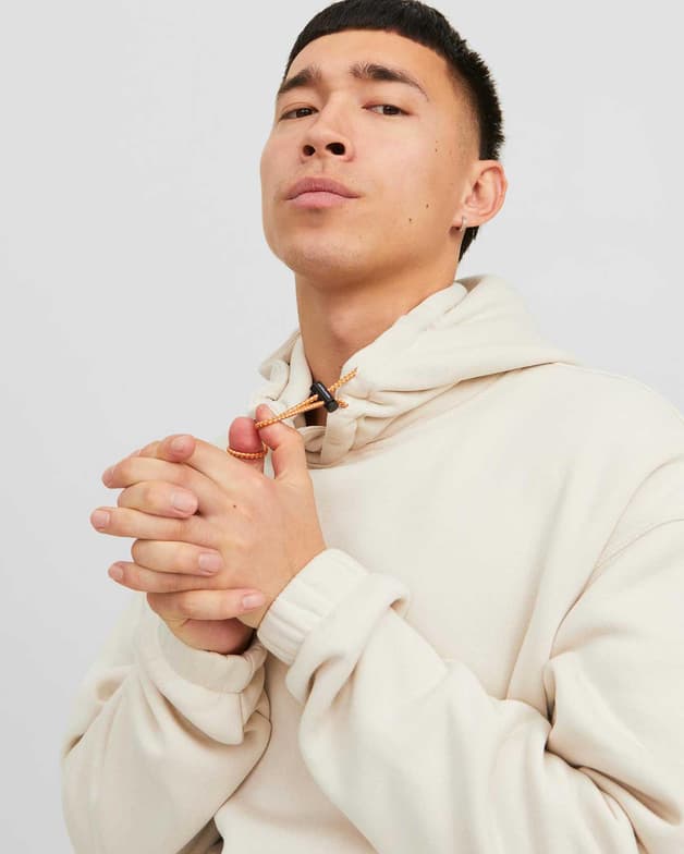 Sudadera con capucha Jack & Jones Plain Sweat blanco - #6